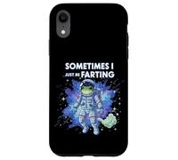 Frog Astronaut Sometimes I Just Be Farting Funny Space Meme Case for iPhone XR