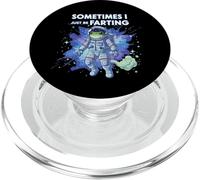 Frog Astronaut Sometimes I Just Be Farting Funny Space Meme PopSockets PopGrip for MagSafe
