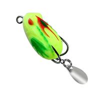Frog Bait PVC Lure for Freshwater Fishing 3cm 3.2g Reef Frog Crankbait Double Hook &