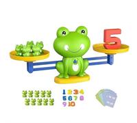 Frog Balance Math Counting Toys, Educational Learning Cool Math Game with Number Cards & Frogs, Interactive Preschool Math Toy for Home & Classroom (20pcs mini frogs)