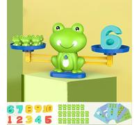 Frog Balance Scale Math Toys,Number Counting Blocks,Kids Weighing Scale Educational Counting Toys for Preschoolers Kindergarten,Early Development & Activity Toddler Learning Toy for Kids Age 3+ (1)