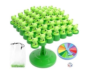 Frog Balance Tree, Emotion Management Tool, 17x14cm, Tree Parent Interactive Family Tabletop Puzzle, Two-Player Balance Game, Smooth And Safe Edges, For Hand Eye Coordination Patience Building