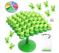 Frog Balance Tree Game, 2 Player Parent Child Interactive Balance Toy Set, Funny Animal Stacking Challenge Game, Hand Eye Coordination Training Activity, Educational Patience Building Toy for Kids