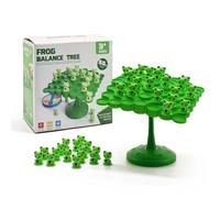 Frog Balance Tree Toy, Stackable Board Game for Kids, Educational Balancing Game with 50 Frogs, Family Interactive Tabletop Game, Preschool Learning Gift - Ages 3+ (1 Set)
