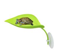 Frog Basking Shelf - Leaf-Shaped Habitats with Suction Cup, Reptile Tank Decor | Reptile Basking Stand for Turtles Tree Frogs Leopards Geckos Lizards Light Green Indoor Home Decor Use