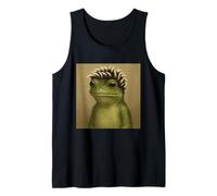 Frog Bob Haircut Meme Spiky Frosted Tips from 2000s Tank Top