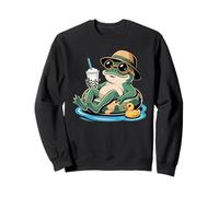 Frog Boba Pearl Milk Tea Frogs Sweatshirt