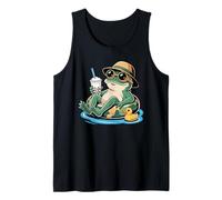 Frog Boba Pearl Milk Tea Frogs Tank Top