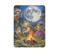 Frog Bonfire Party Under The Moon Car Air Freshener Decorative Hanging Aromatherapy Tablets for Car Trucks Square