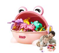 Frog Bounce - ABS Jump Toy | Bouncing Toad | Jumping Frog Toy For Kids Interactive Play Party Games Desk Fun Stress Relief Gift And Educational Entertainment At Home School And Outdoor Activities