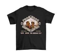 Frog Brothers Vampire Hunters, Mens Retro Movie T-Shirt, Made from Organic Cotton Black