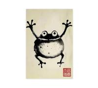 Frog by Matsumoto Hoji Canvas Poster Bedroom Decor Landscape Office Room Decor Gift 12x18inch(30x45cm)