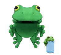 Frog Can Topper - 3d Printed Beverage Cover | Polylactic Acid Soda Can Lid for 330ml/500ml Cans, Fun Drink Accessory for Campers, Travelers, Entertainers, Home, Office, Car, Road Trips