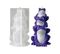 Frog Candle Mold,3D Frog Crafting Mould,Aromatherapy Plaster Mould - for Soap Cement Plaster Resin Craft Home Accent Family Friends Holiday Party DIY Lovers Beginners