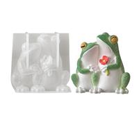 Frog Candle Molds Silicone -, 3D Crafting Mould, Animal Cement Mold Soap, Clay Plaster Resin Craft Home | Soap Clay Plaster Resin Craft Home Accent Family Friends Holiday Party DIY Lovers Beginners