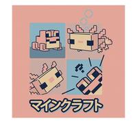 Frog Canvas Print Minecraft Light Pink One Size