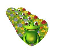 frog Car Air Freshener Cards Set of 4 Pieces Long Lasting Hanging Scented Cards for Bedroom Wardrobe Car Aromatherapy Tablets for Men Women Rearview Mirror Pendant