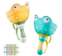 Frog Catch Game,Outdoor Toys for Kids Ages 3-7,Flying Disc Launcher Toy,Manual Capture Catching Game,Toddler Chasing Toy,Outside Yard Activities Chasing Toys for Backyard Beach Family Games(2pcs-b)