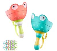 Frog Catch Game,Outdoor Toys for Kids Ages 3-7,Flying Disc Launcher Toy,Manual Capture Catching Game,Toddler Chasing Toy,Outside Yard Activities Chasing Toys for Backyard Beach Family Games(2pcs-c)