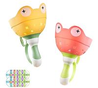 Frog Catch Game,Outdoor Toys for Kids Ages 3-7,Flying Disc Launcher Toy,Manual Capture Catching Game,Toddler Chasing Toy,Outside Yard Activities Chasing Toys for Backyard Beach Family Games(2pcs-a)