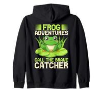 Frog Catcher Adventures Call The Brave Frog Zip Hoodie