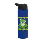 Frog Catcher Bug Dispatcher Life of A Catcher Frog Stainless Steel Insulated Water Bottle