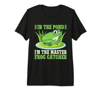 Frog Catcher in The Pond Master Catcher Frog Premium T-Shirt
