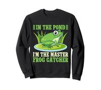 Frog Catcher In The Pond Master Catcher Frog Sweatshirt