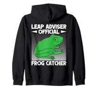 Frog Catcher Leap Adviser Official Frog Zip Hoodie
