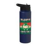 Frog Catcher Leap Into Action Frog Stainless Steel Insulated Water Bottle