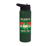 Frog Catcher Leap Into Action Frog Stainless Steel Insulated Water Bottle