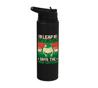 Frog Catcher Leap Into Action Frog Stainless Steel Insulated Water Bottle