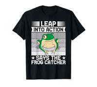 Frog Catcher Leap Into Action Frog T-Shirt