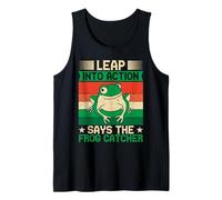 Frog Catcher Leap Into Action Frog Tank Top