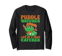 Frog Catcher Puddle Watcher Life of A Frog Long Sleeve T-Shirt