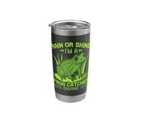 Frog Catcher Rain Or Shine I´m A Divine Frog Stainless Steel Insulated Tumbler