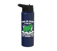 Frog Catcher Rain Or Shine I´m A Divine Frog Stainless Steel Insulated Water Bottle
