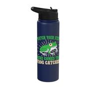 Frog Catcher Watch Your Step Frog Stainless Steel Insulated Water Bottle