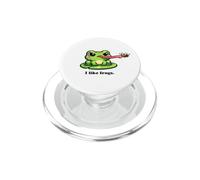 Frog Catching a Fly, Funny Frog Bad Attitude PopSockets PopGrip for MagSafe