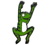 Pawprint Family | Frog Character Enamel Pin Badge | Julia Donaldson and Axel Scheffler's Room on the Broom Official Merchandise