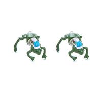 Frog Christmas Earrings for Women Men Unique 3D Frog Stuff Earrings Christmas Frog Earrings Accessories Christmas Party Holiday Accessories Jewelry, 1, Metal, No Gemstone
