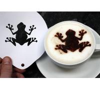 Frog Coffee Stencil