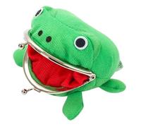 Frog Coin Wallet Cosplay Anime Cute Purse Green Cartoon Plush Frog Money Bag Frog Money Pouch Purse Cosplay Cartoon Anime Toy Fashion Book