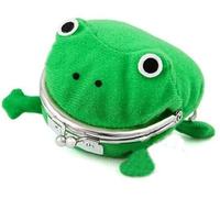 Frog Coin Wallet,Cosplay Anime Purse, Green Cartoon Plush Frog Money Bag,Frog Money Pouch Purse Cosplay Cartoon Anime