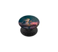 Frog Conductor Orchestra Lotus Pond Amphibian Music PopSockets Adhesive PopGrip