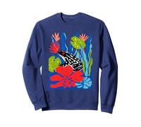 Frog Core Biology Is Fun Cottagecore Frogcore Colorful Funny Sweatshirt