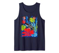 Frog Core Biology is Fun Cottagecore Frogcore Colorful Funny Tank Top