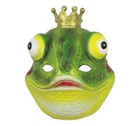 Frog Cosplay , 3D Animal Design PU Foam | Breathable Hood for Prince Halloween Stage Performances, 130g, Adorable Lightweight Costume Accessory for Events