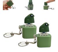 Frog Croaking Fidget Toy, Rechargeable Croaking Frog Keychain with Colorful Lights, Fun Stress Reliever for Anxiety Relief and Sensory Play for Adults (2PCS)
