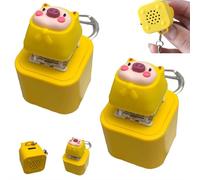 Frog Croaking Fidget Toy - Rechargeable Frog Croaking Keychain, 2025 New Frogs Croakings Stress Reliever with Colorful Lights, Fun & Portable Anxiety Relief Toy